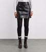Claudie Pierlot Black Leather Mini Skirt