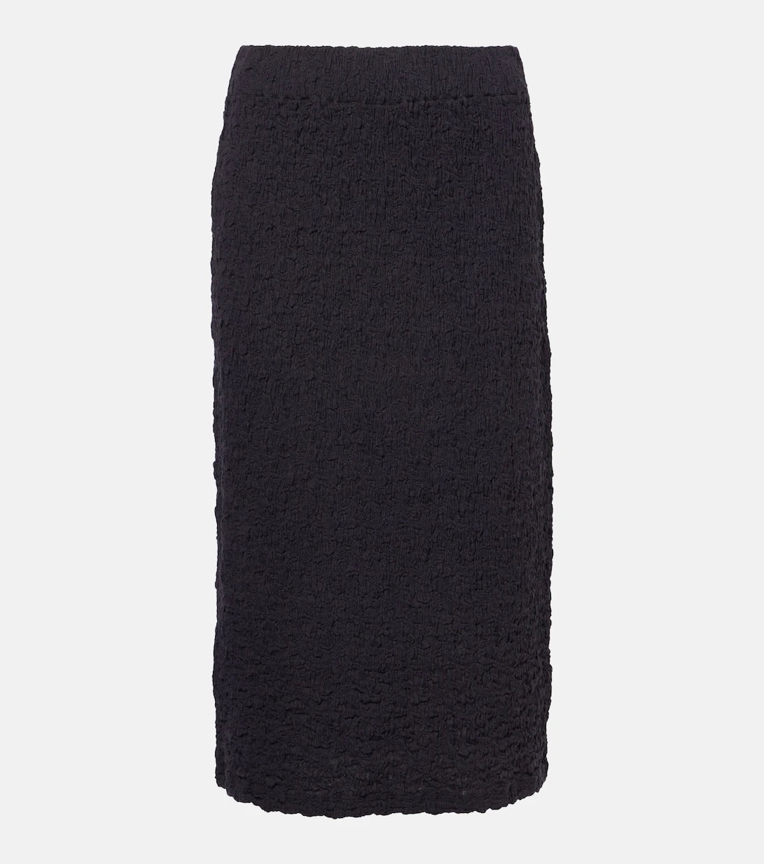 Vince - Smocked cotton-blend midi skirt