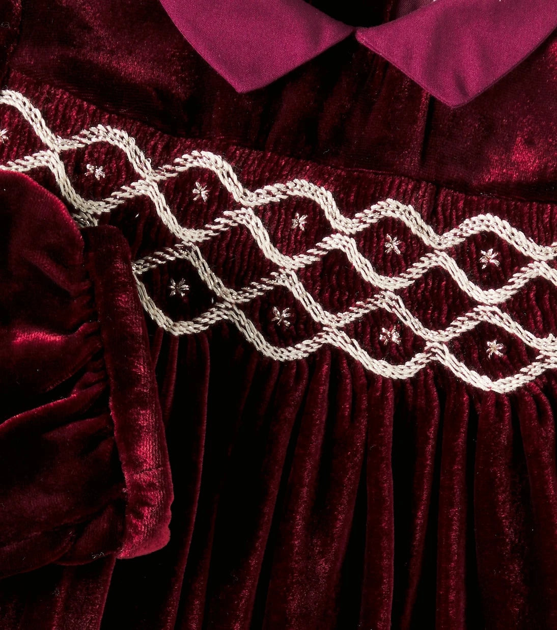 Bonpoint - Baby Trinité smocked velvet dress