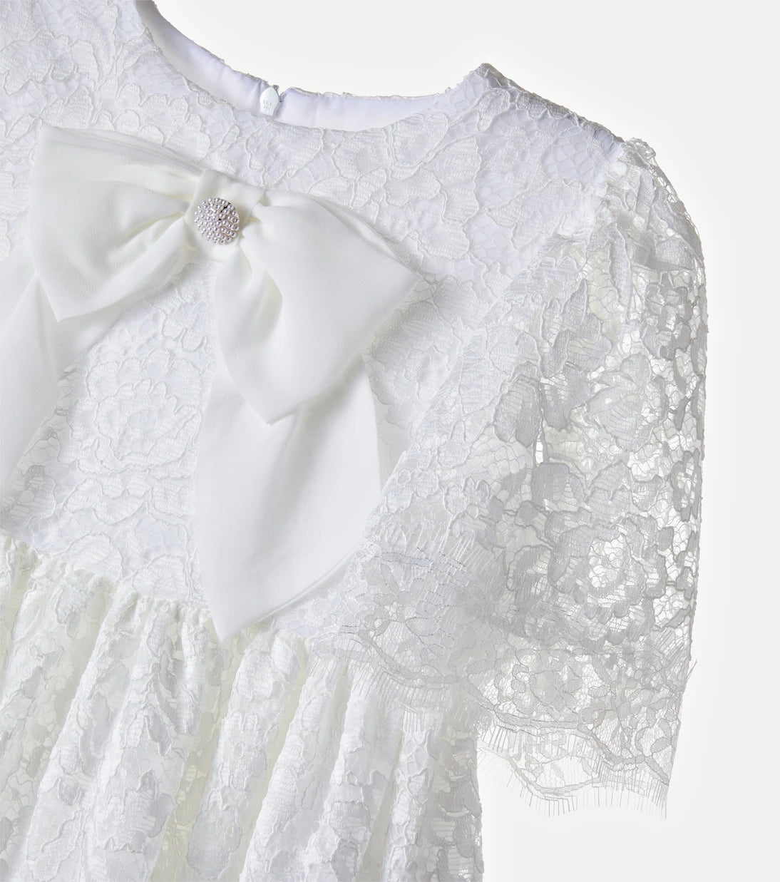 Patachou - Bow-detail lace dress