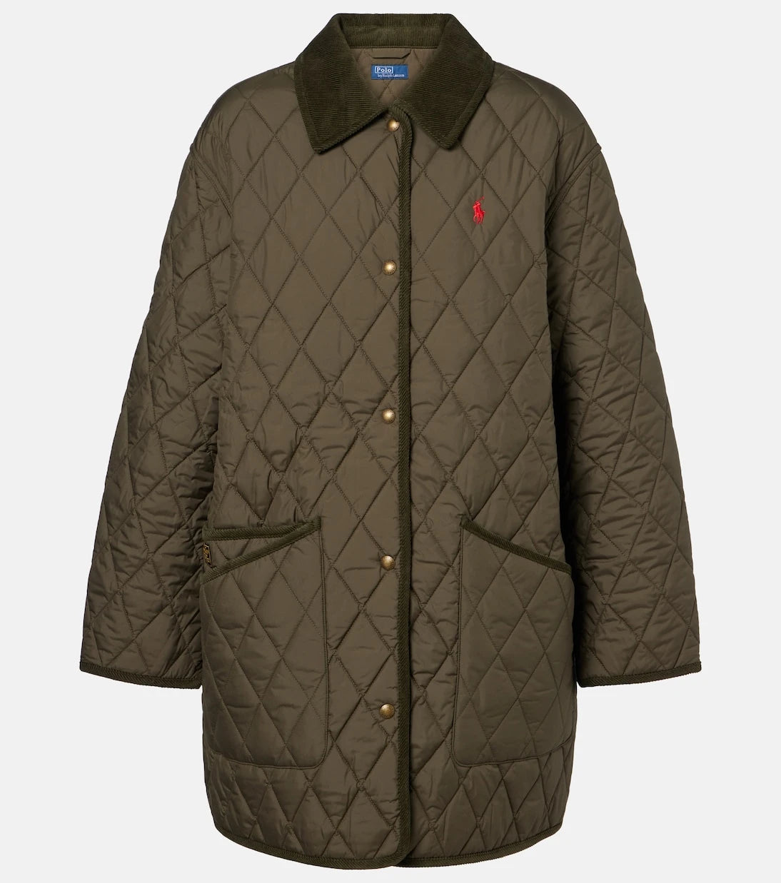 Polo Ralph Lauren - Quilted corduroy-trimmed jacket