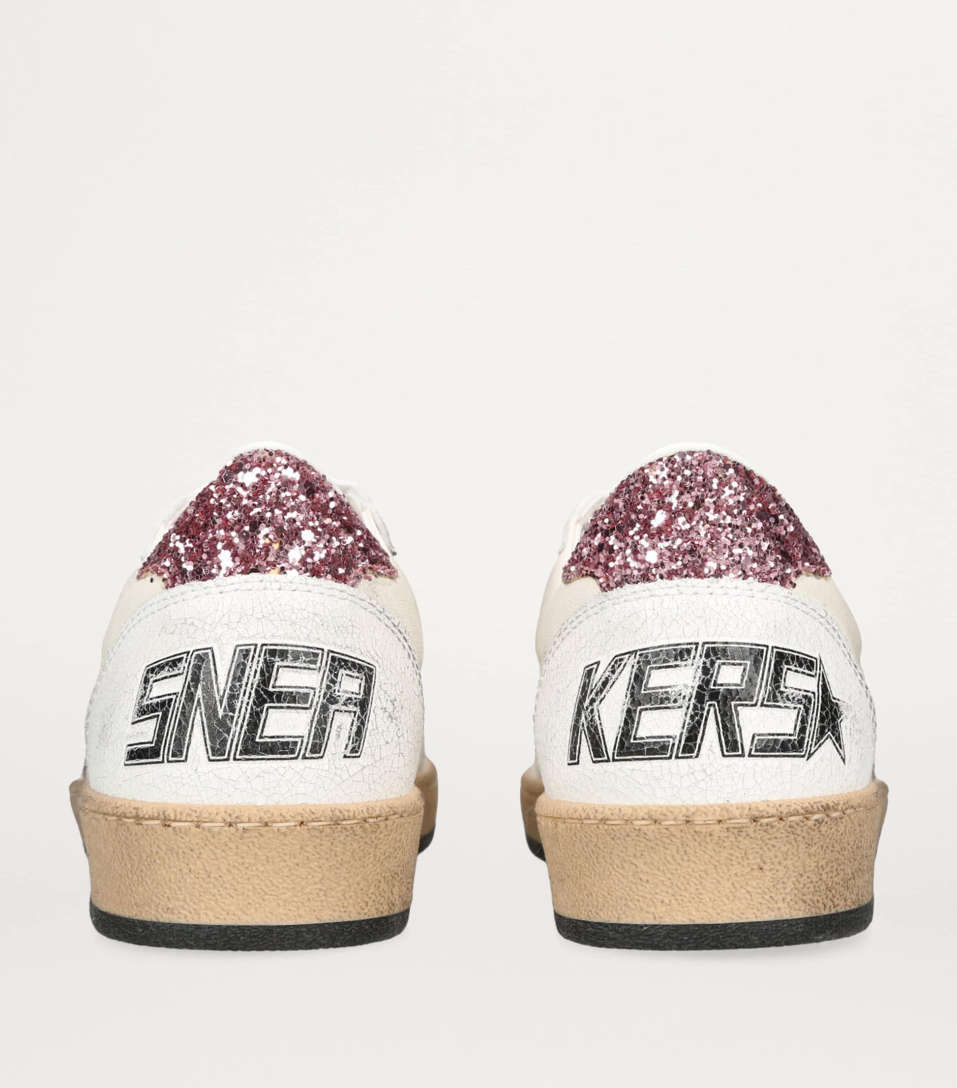 Golden Goose White Leather Ball Star Sneakers