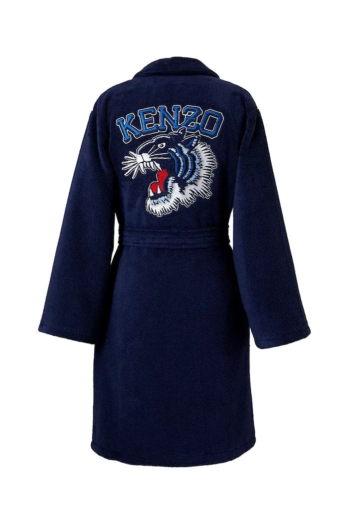 Памучен халат Kenzo KVTIGER Marine L
