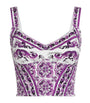 Multi Printed Bustier Top