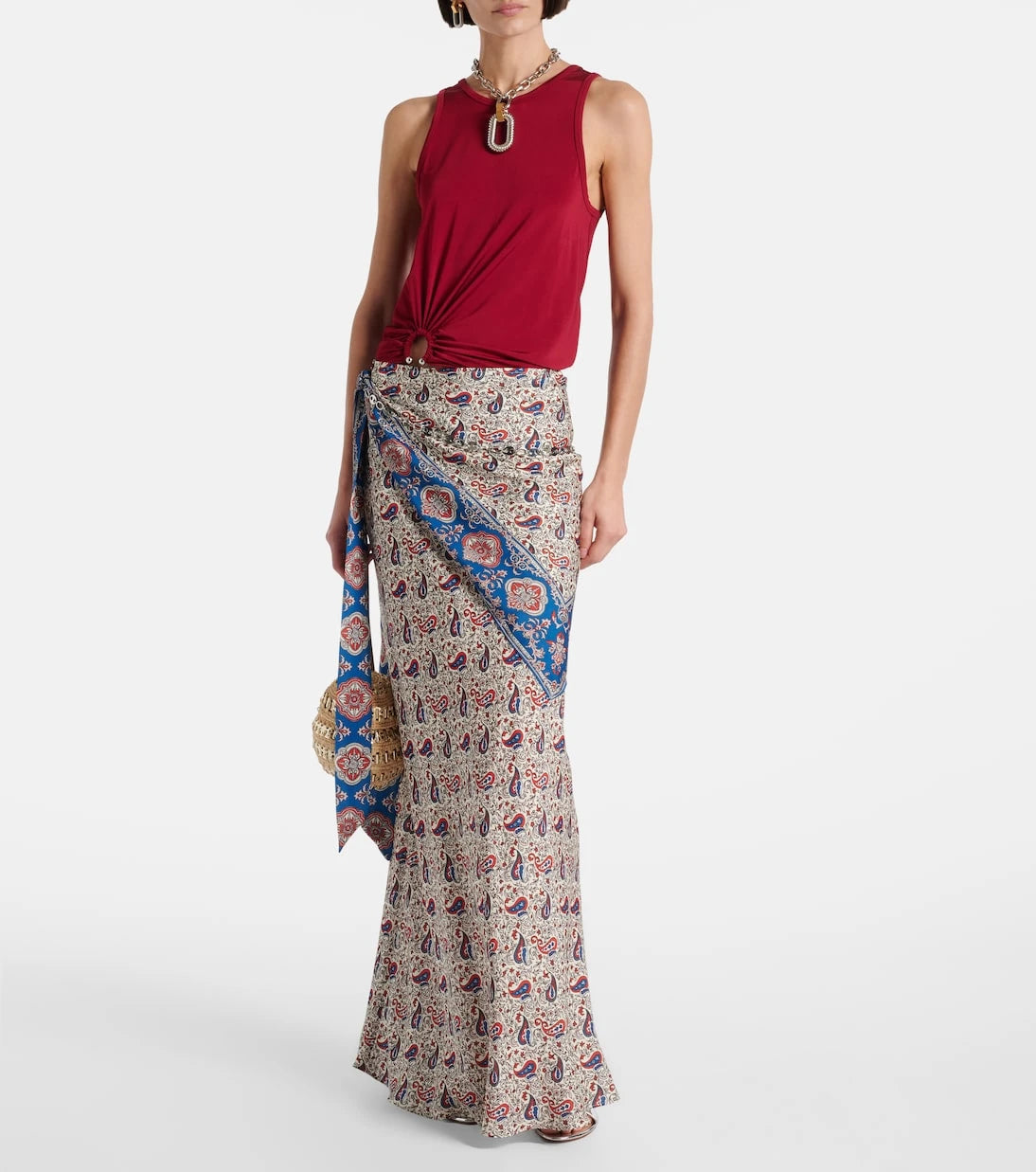 Rabanne - Jersey tank top