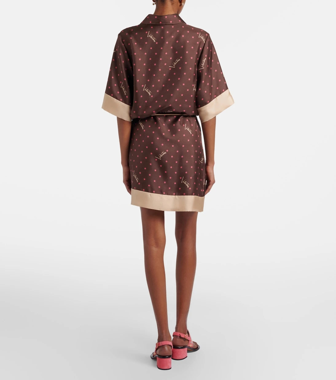Valentino - Printed silk twill shirt dress