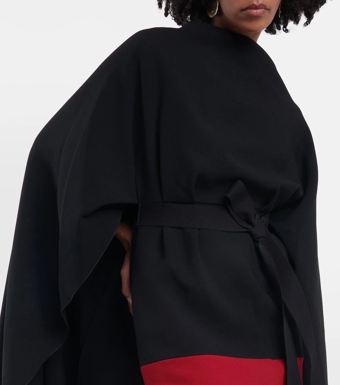 Roksanda - Cape-detail crêpe  midi dress