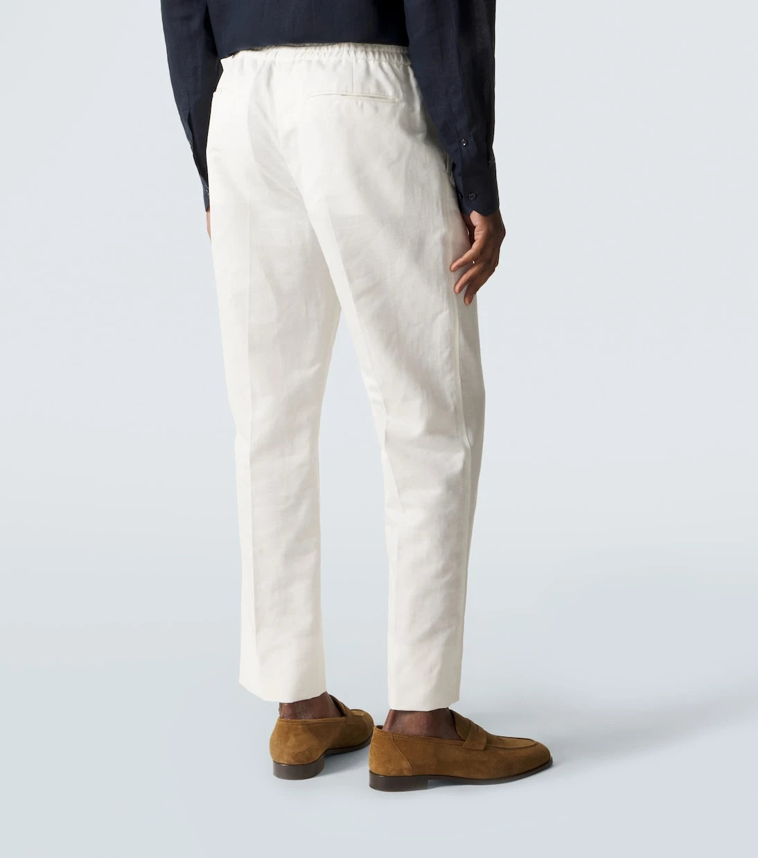Brioni - Linen and cotton straight pants