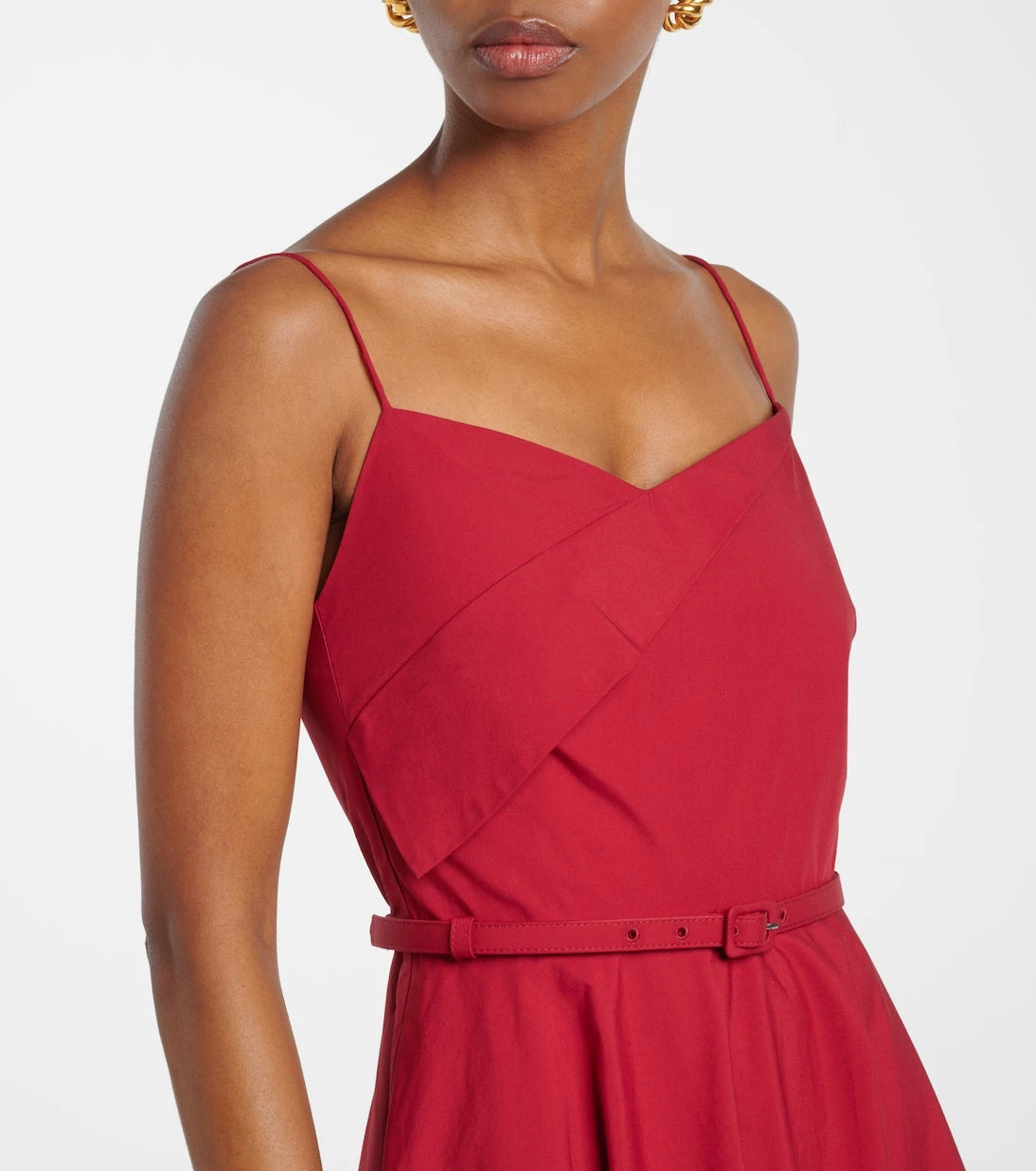 Roland Mouret - Cotton poplin midi dress
