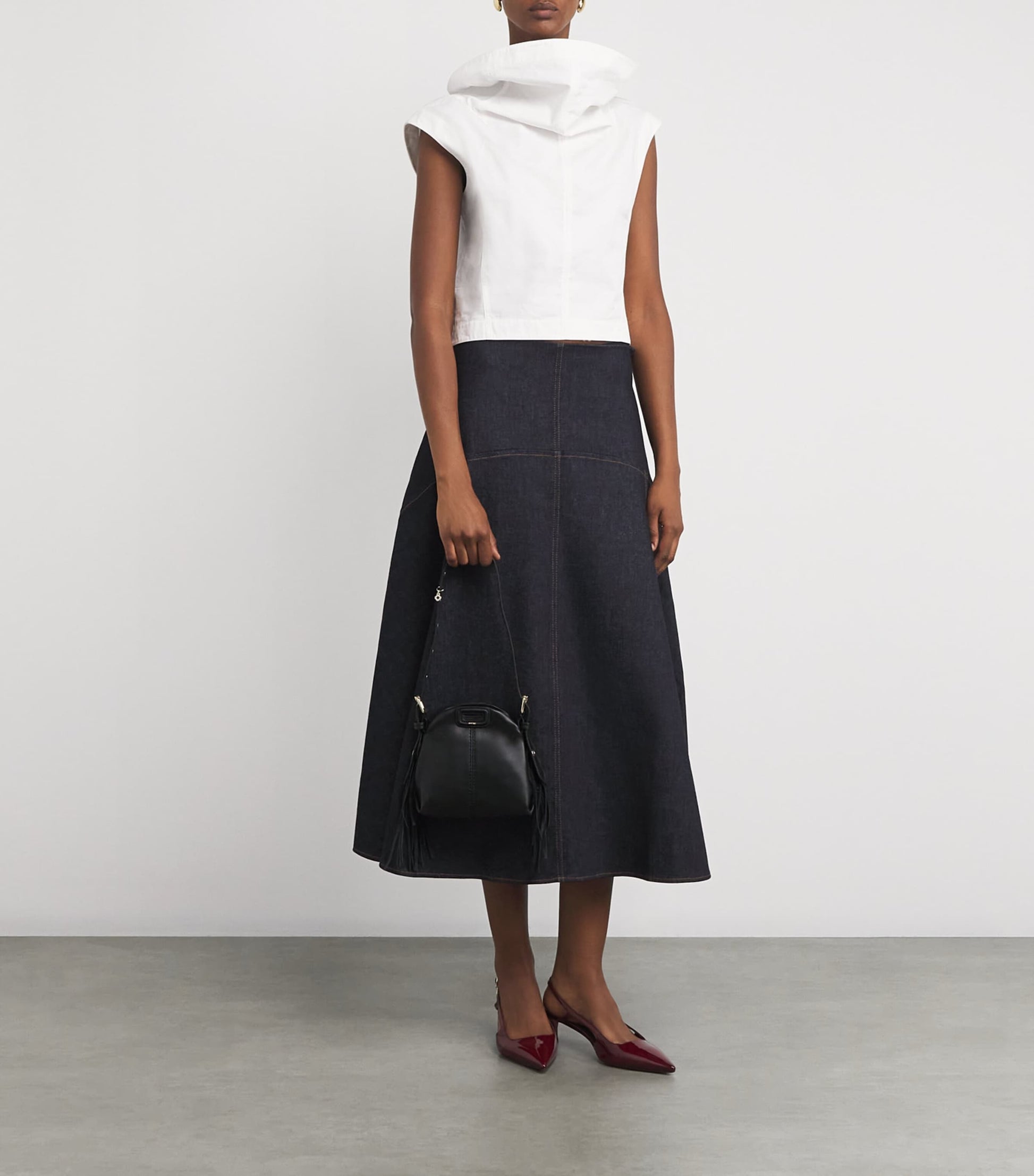 Leather Miss M Mini Bag BLACK