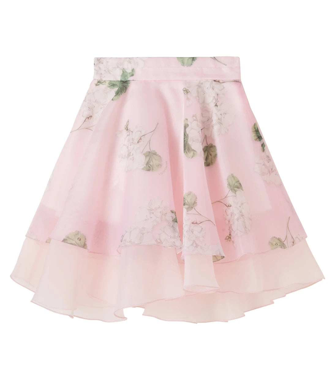 Monnalisa - Floral organza skirt