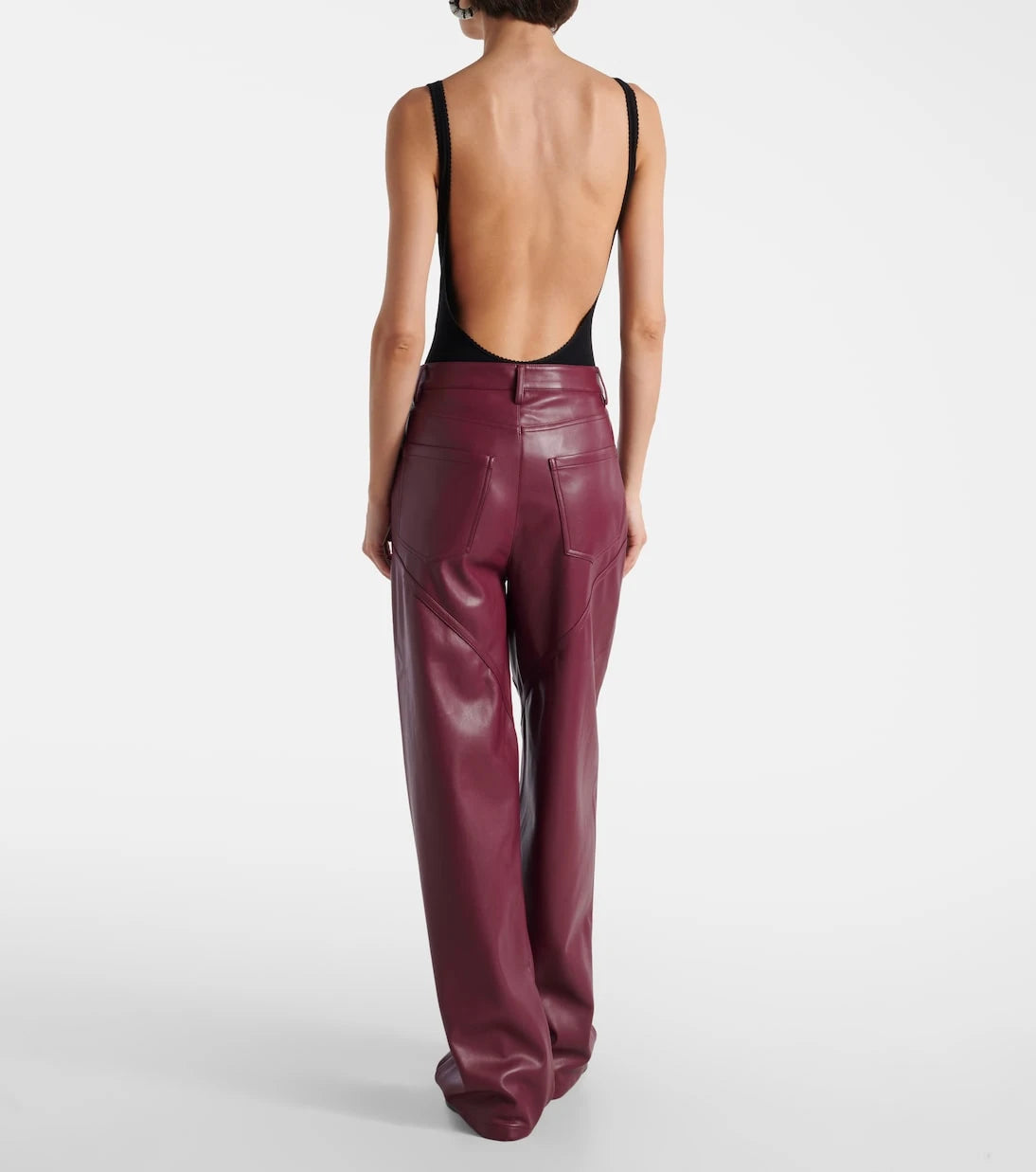 Rotate - Mid-rise wide-leg pants