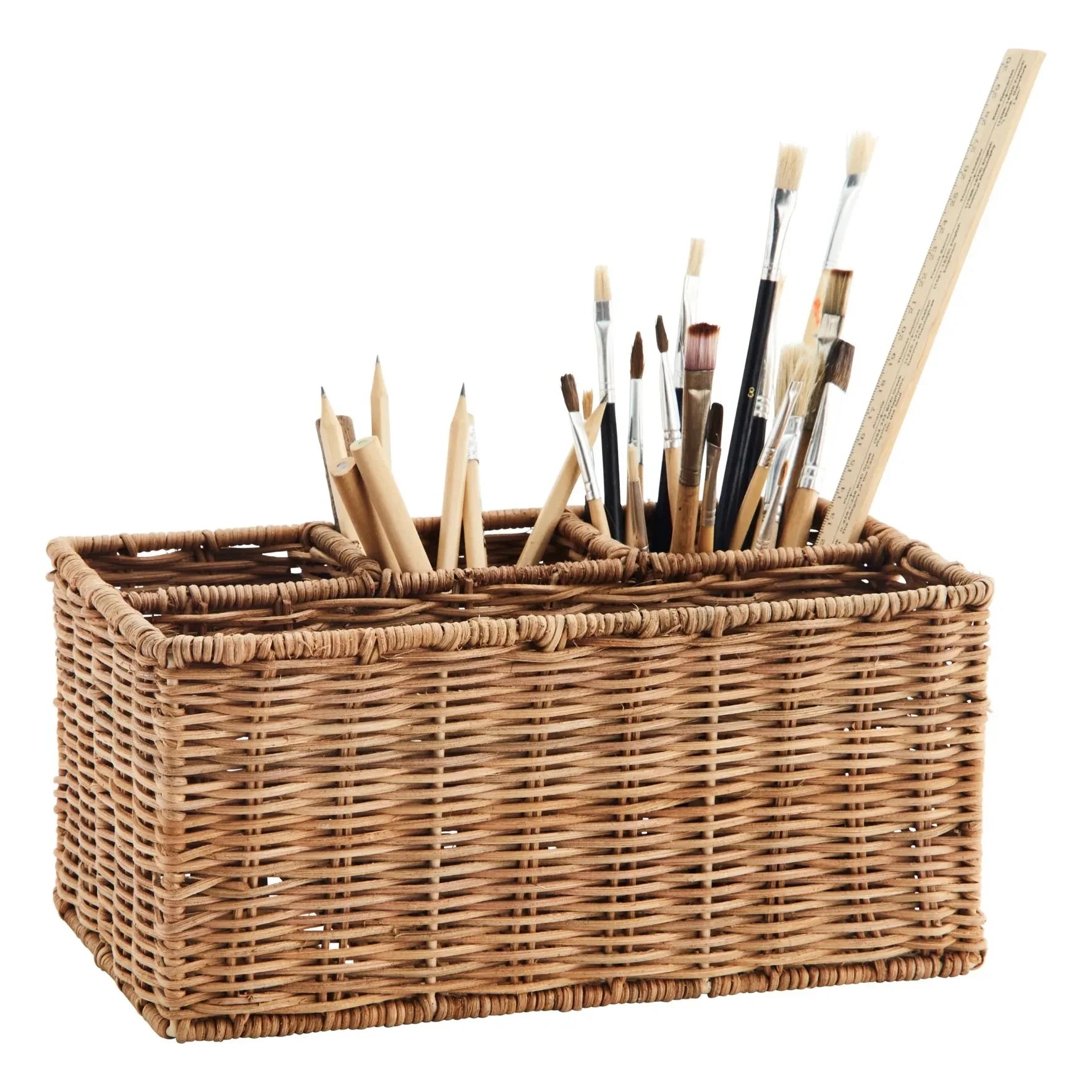 Madam Stoltz - Rattan storage basket