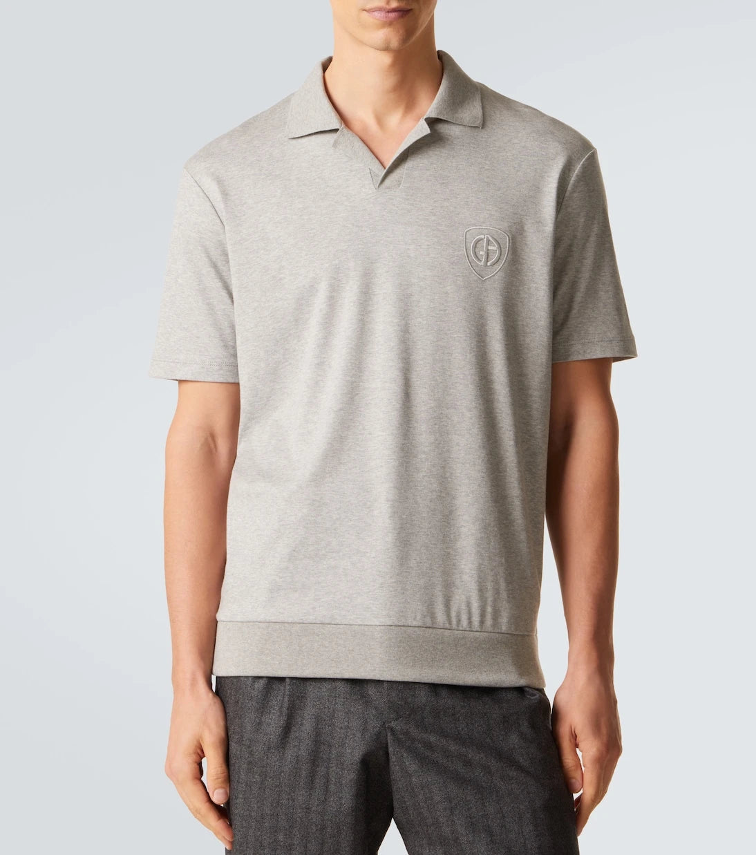 Giorgio Armani - Cotton jersey polo shirt