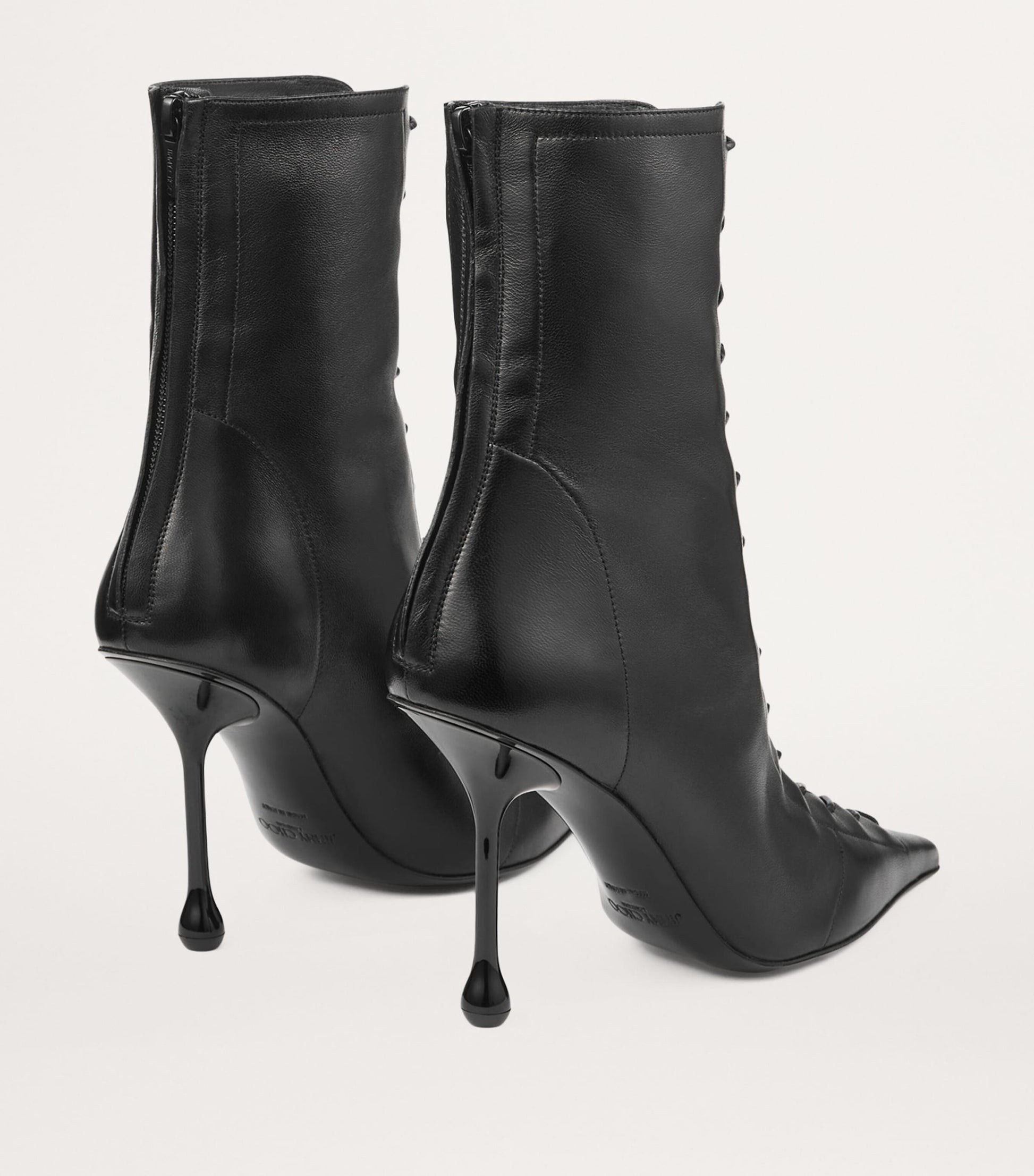 Jimmy Choo Black Scarlett 95 Leather Boots