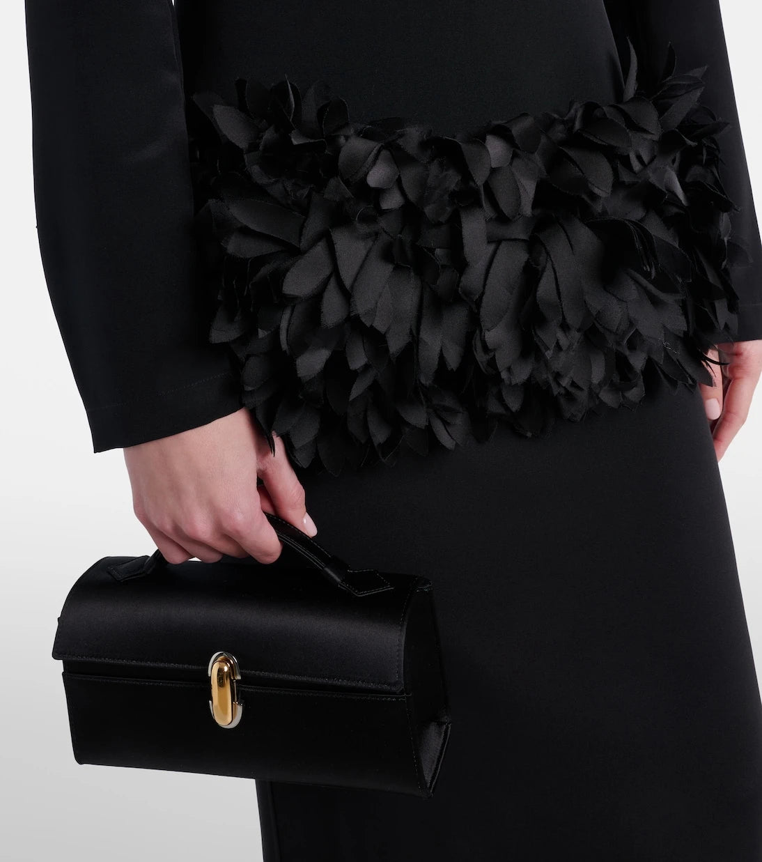 Savette - Symmetry Small satin top-handle bag