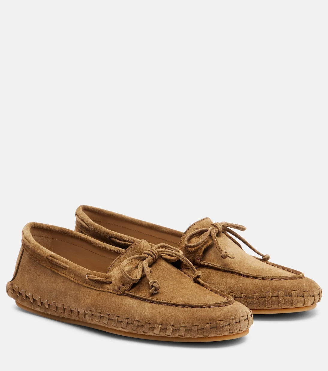 Le Monde Béryl - Driver embroidered suede loafers