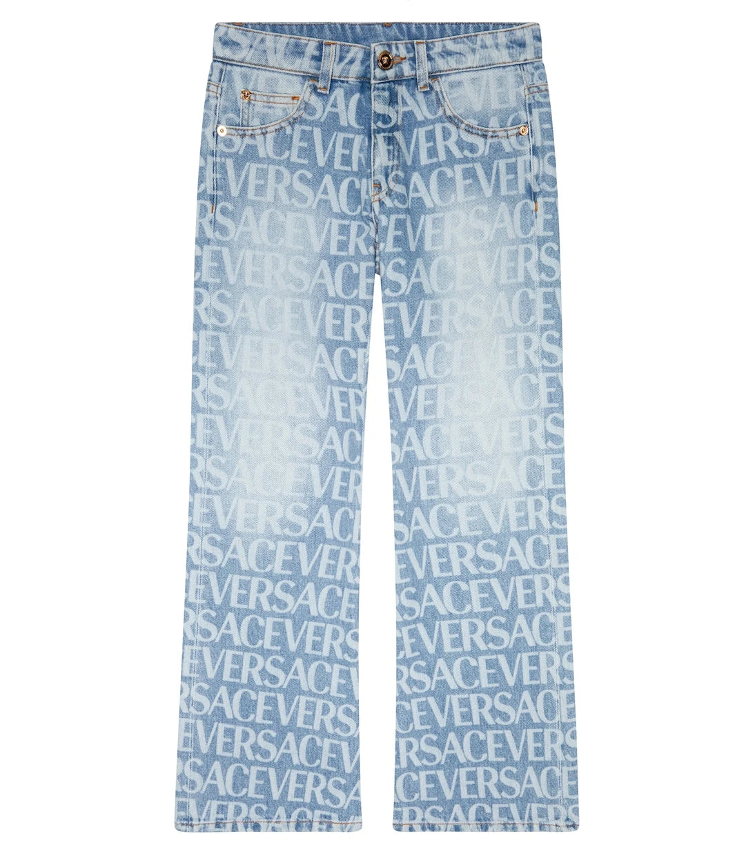 Versace Kids - Logo flared jeans