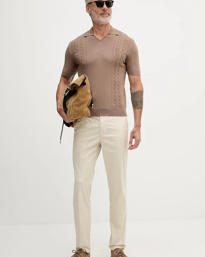 United Colors of Benetton yakalı erkek pamuklu tişört