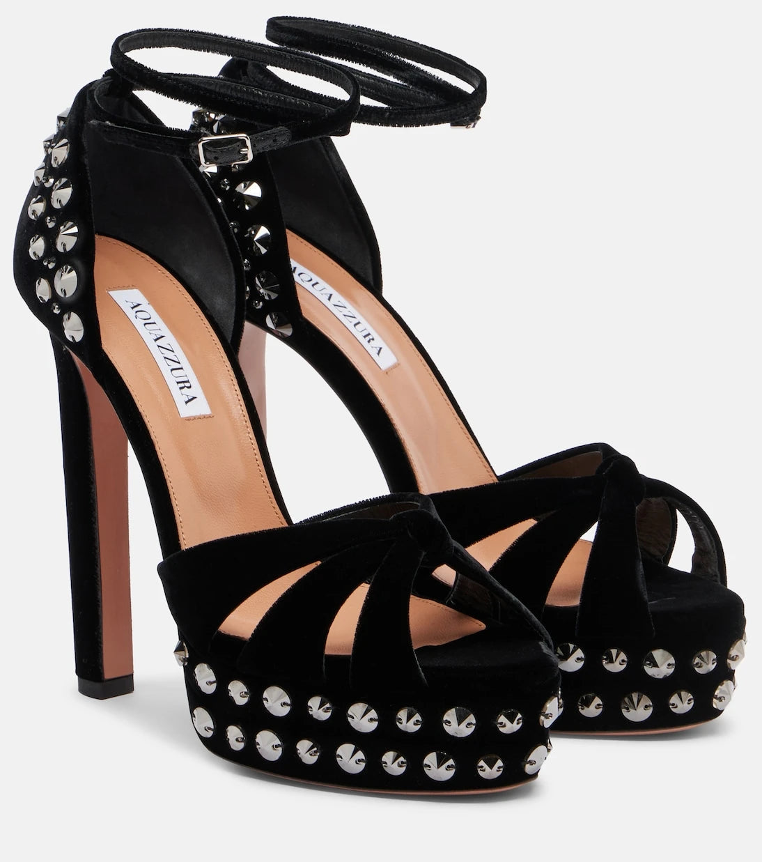 Aquazzura - Cosmic Love 130 studded platform sandals