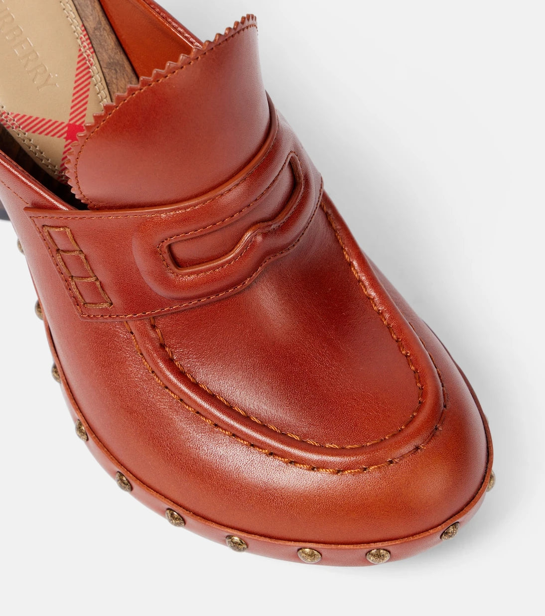 Burberry - 75 leather mules