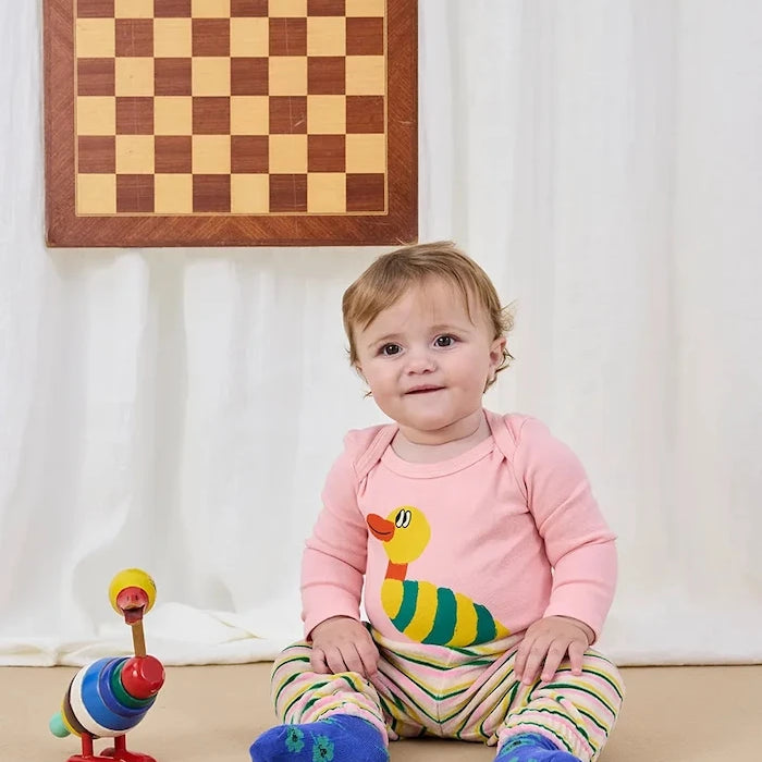 Бебешко боди Bobo Choses Stripped Duck