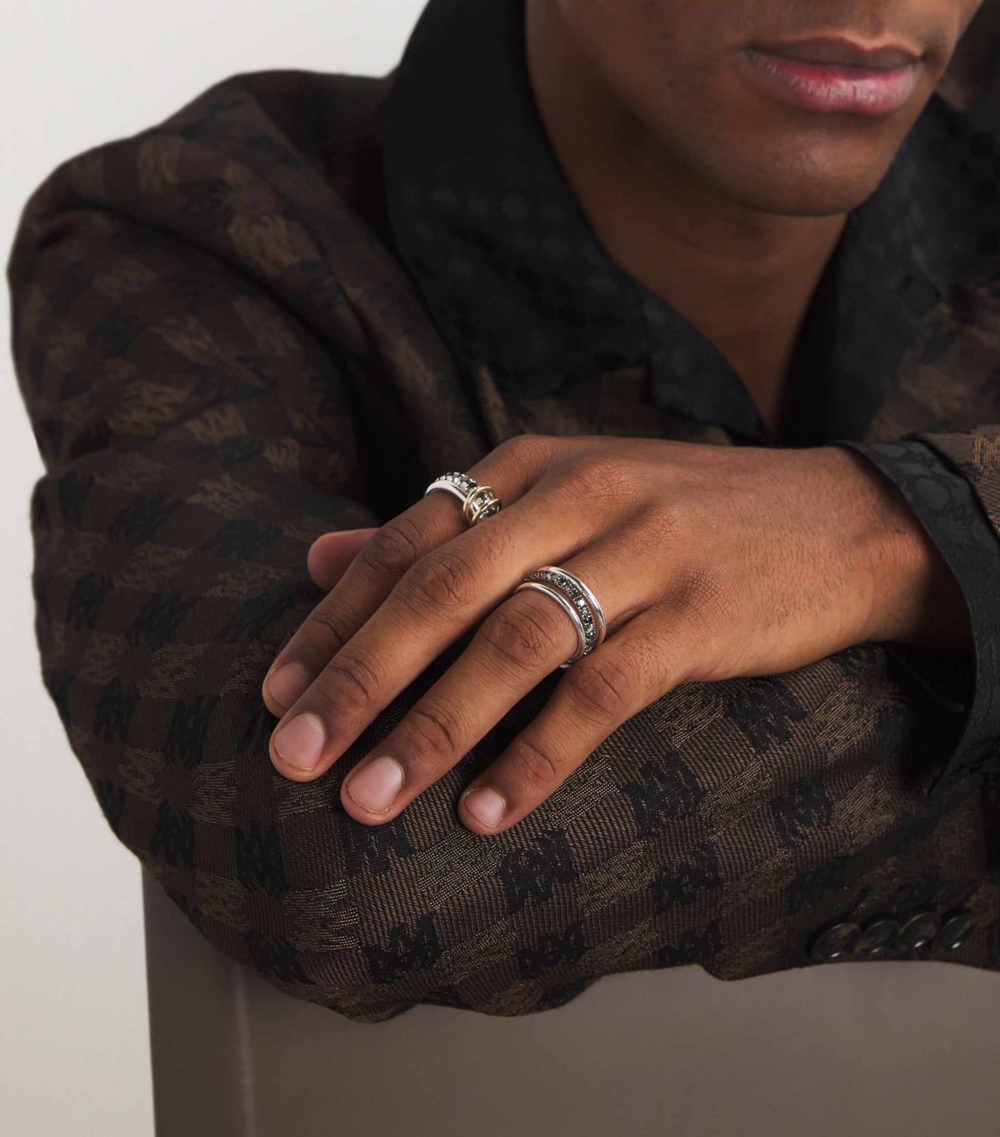 Sterling Silver and Diamond Ring