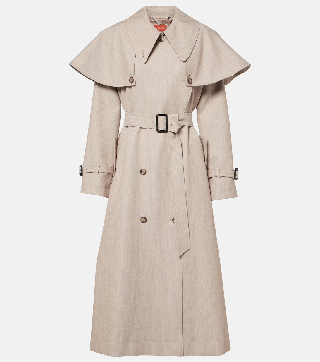 Altuzarra - Billie caped virgin wool trench coat