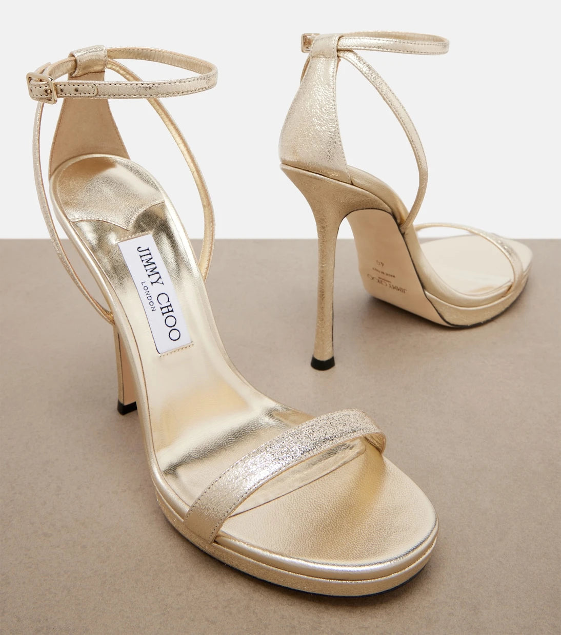 Jimmy Choo - Moza leather platform sandals