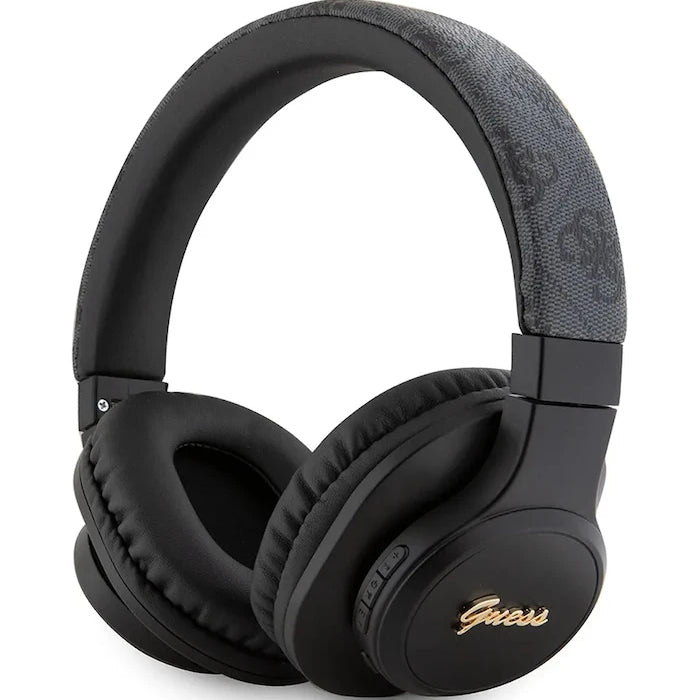 Безжични слушалки за уши Guess Leather Tone On Tone Script