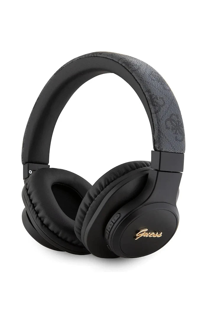 Безжични слушалки за уши Guess Leather Tone On Tone Script