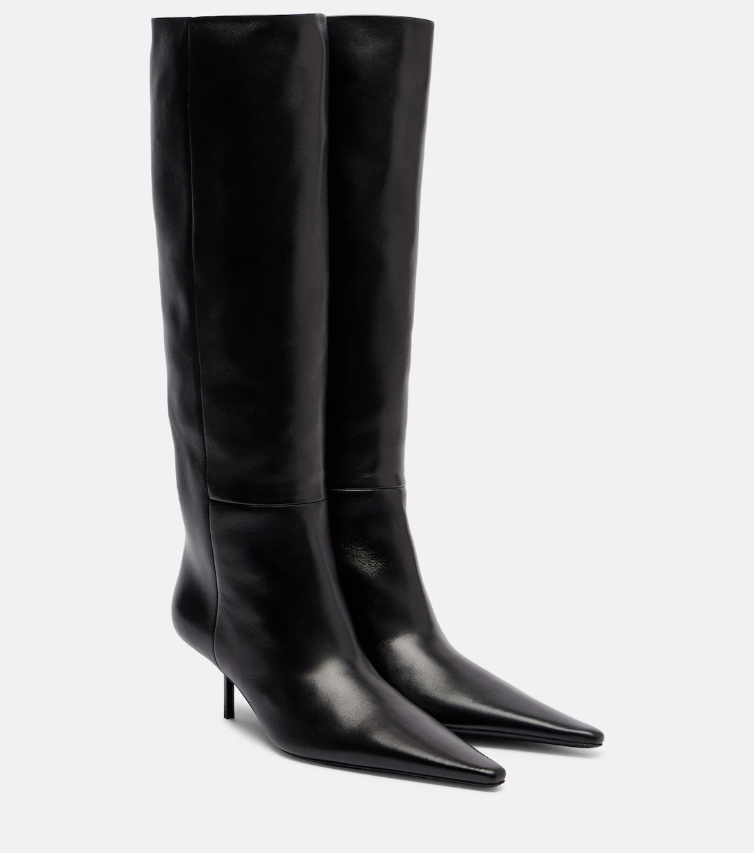 Saint Laurent - Victoire 55 leather knee-high boots