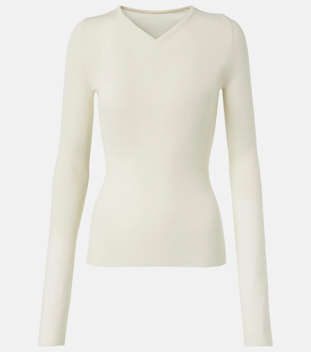 Khaite - Tania ribbed-knit wool-blend top