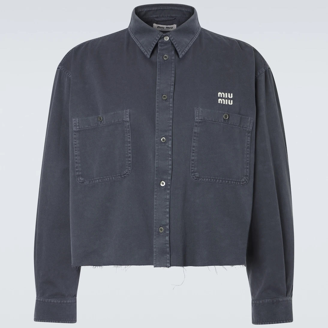 Miu Miu - Logo denim shirt
