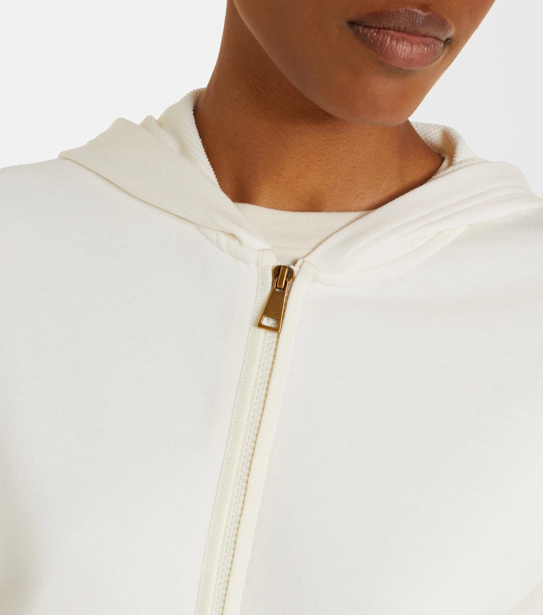 Moncler - Cotton-blend zip-up hoodie