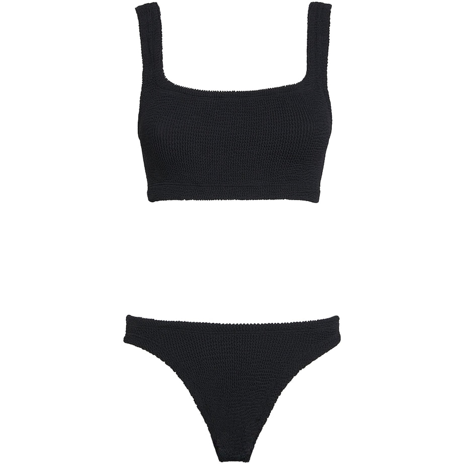 Hunza G Black Xandra Coverage Bikini