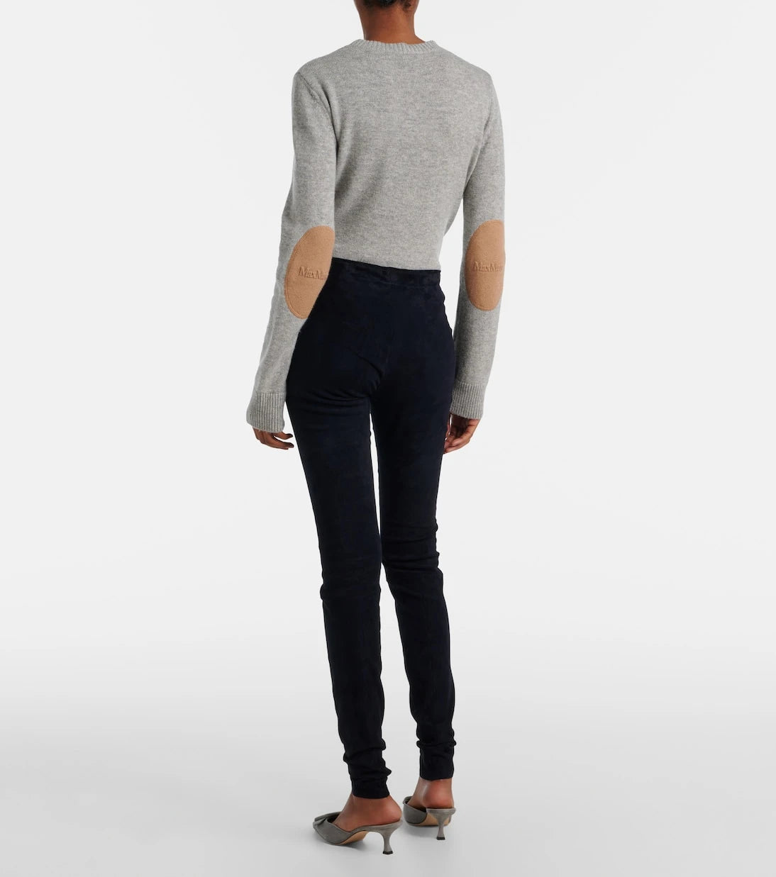 Stouls - Carolyn mid-rise suede leggings