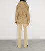 Beige Water-Resistant Quilted Parka