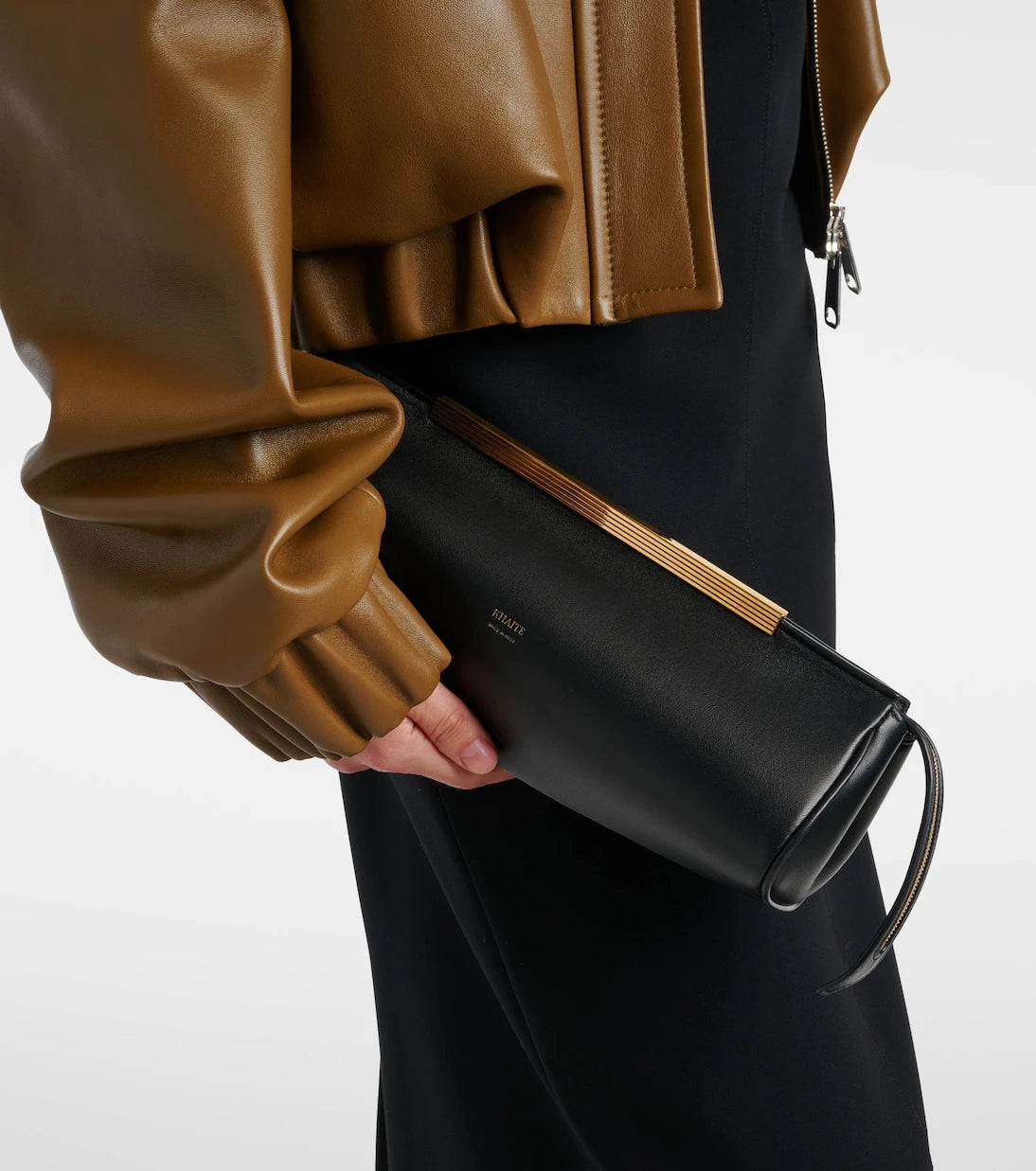 Khaite - Donna leather clutch