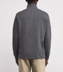 Polo Ralph Lauren Grey Cotton Heringbone Quarter-Zip Sweatshirt