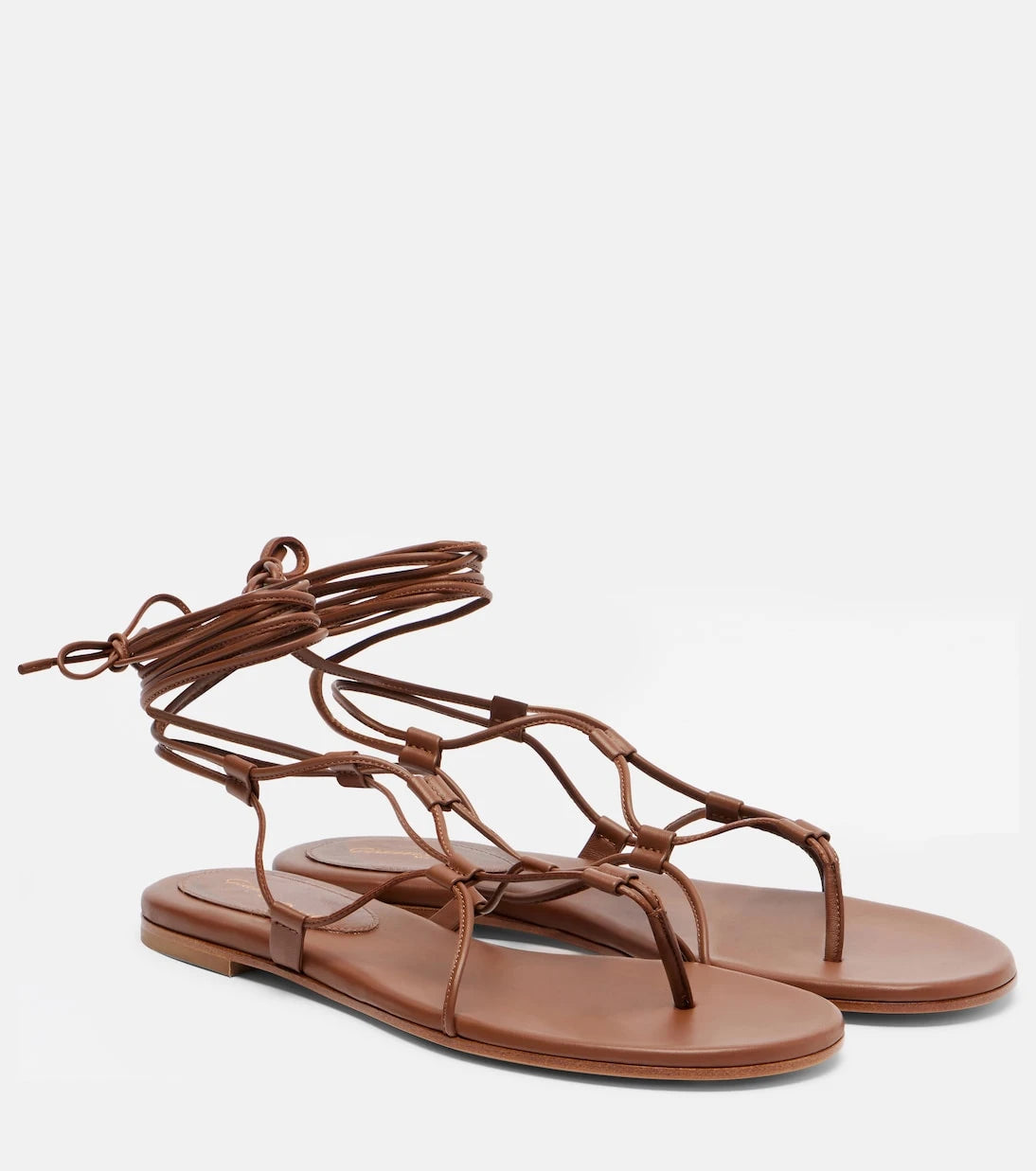 Gianvito Rossi - Leather gladiator sandals