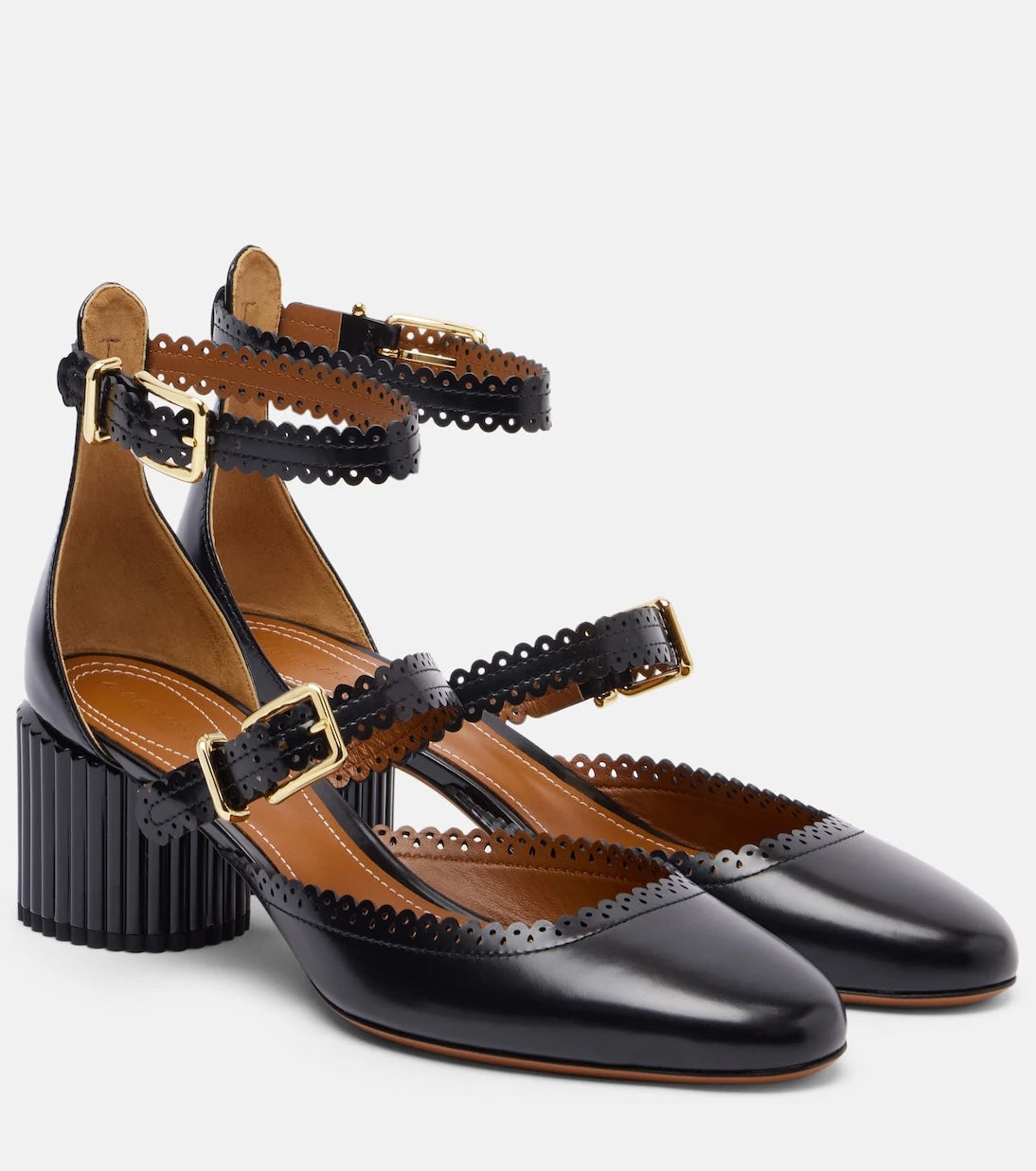 Zimmermann - Eddie 55 leather Mary Jane pumps