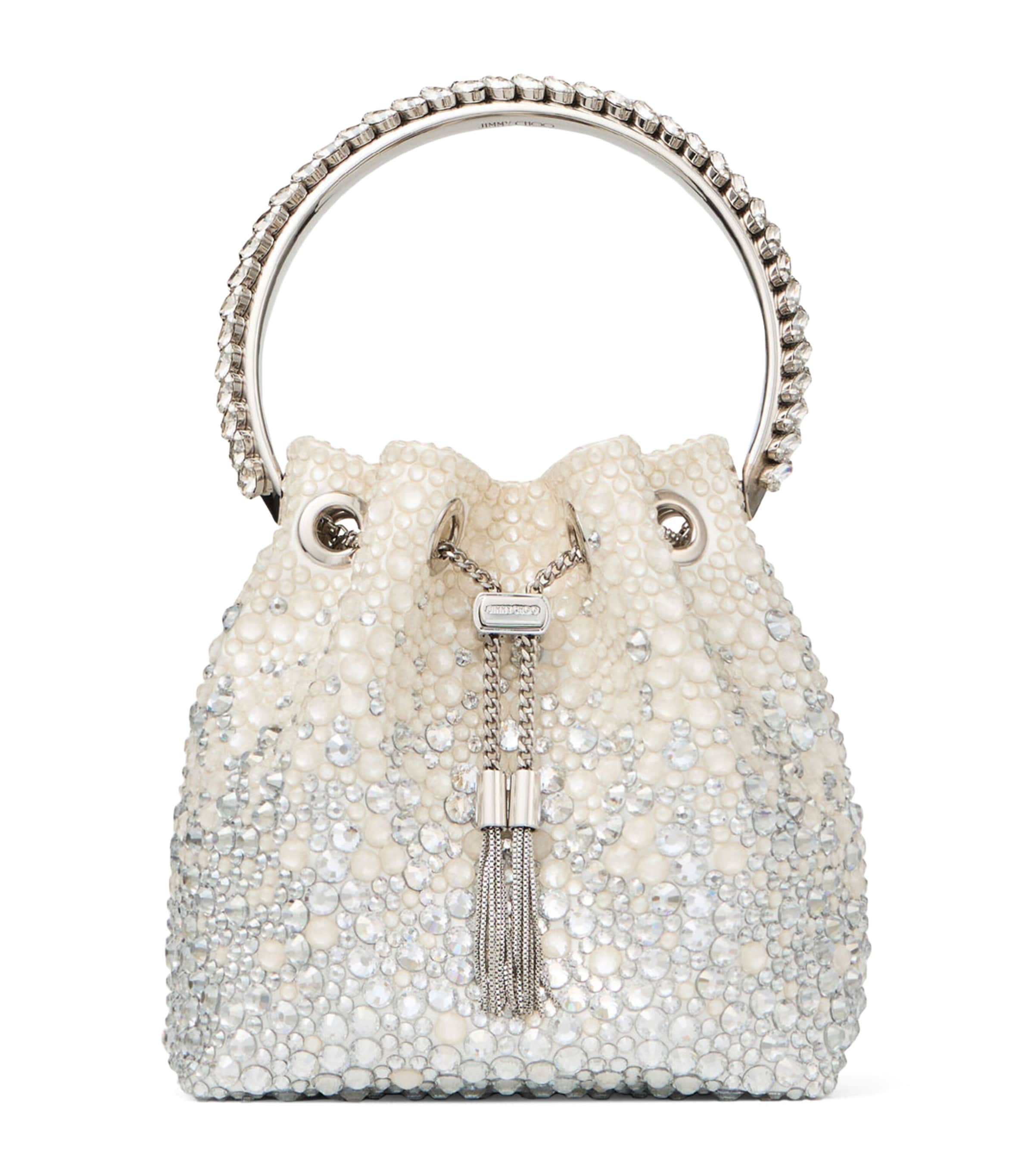 Ivory Bon Bon Embellished Top-Handle Bag