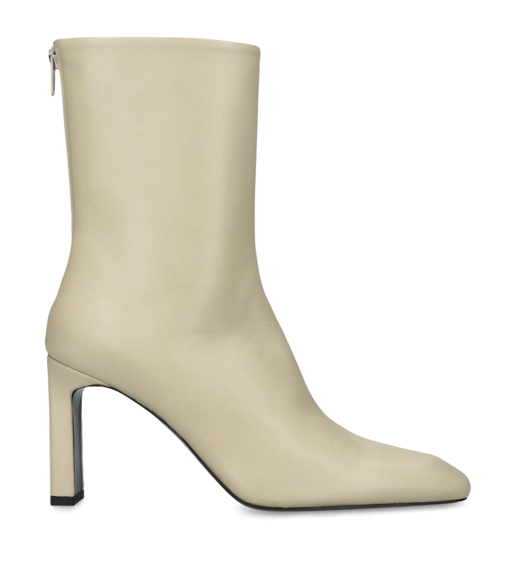 Ivory Nappa Ankle Boots 85