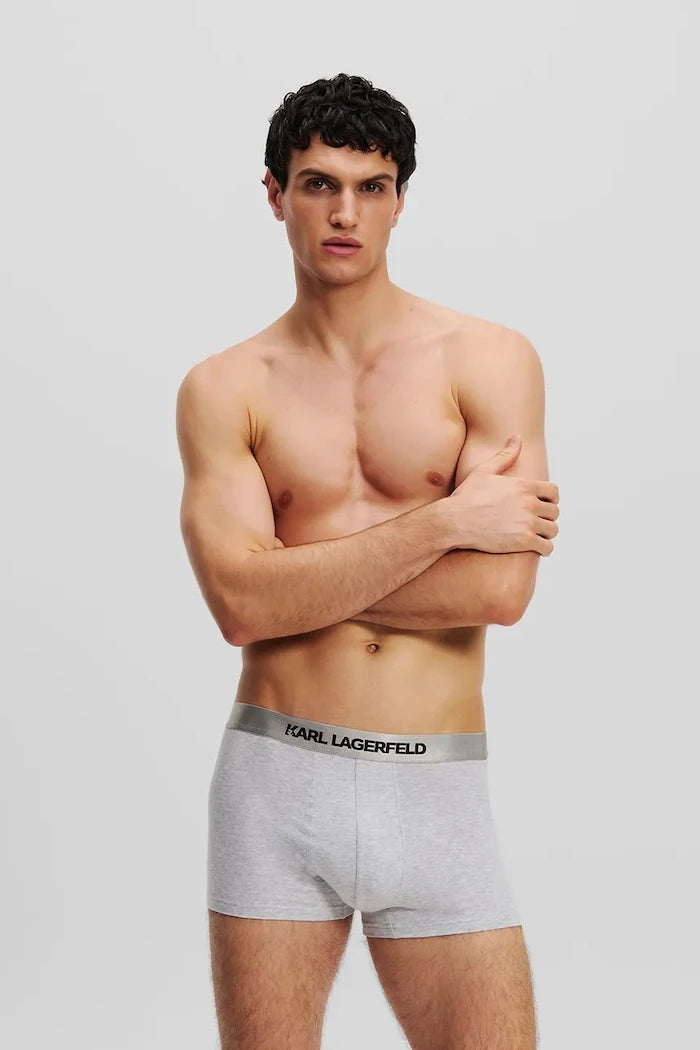 Karl Lagerfeld pamuklu elastan erkek boxer 3'lü