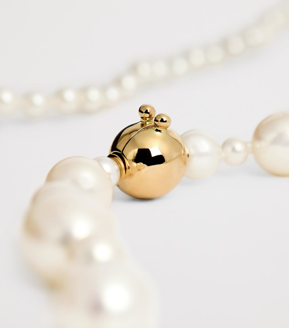 Yellow Gold and Pearl Peggy Necklace