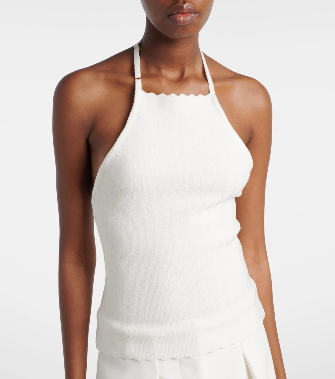 Jacquemus - Tablier knitted halterneck top