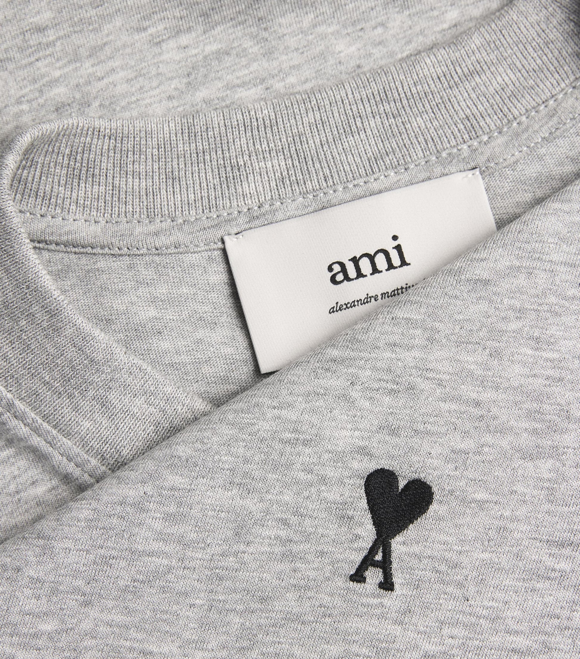 Cotton Embroidered Ami De Coeur T-Shirt