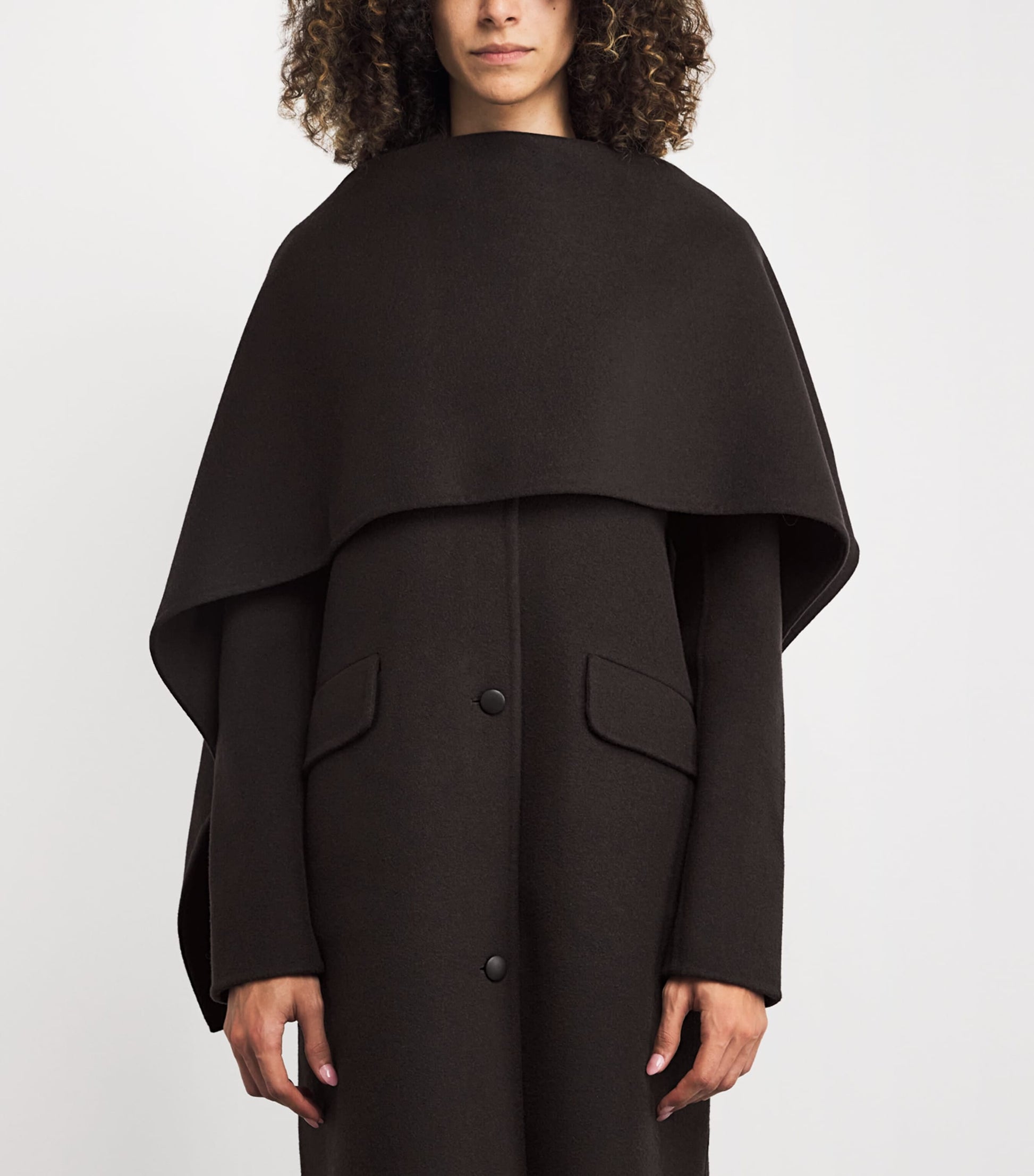 Liberowe Brown Cashmere-Wool Kipling Coat