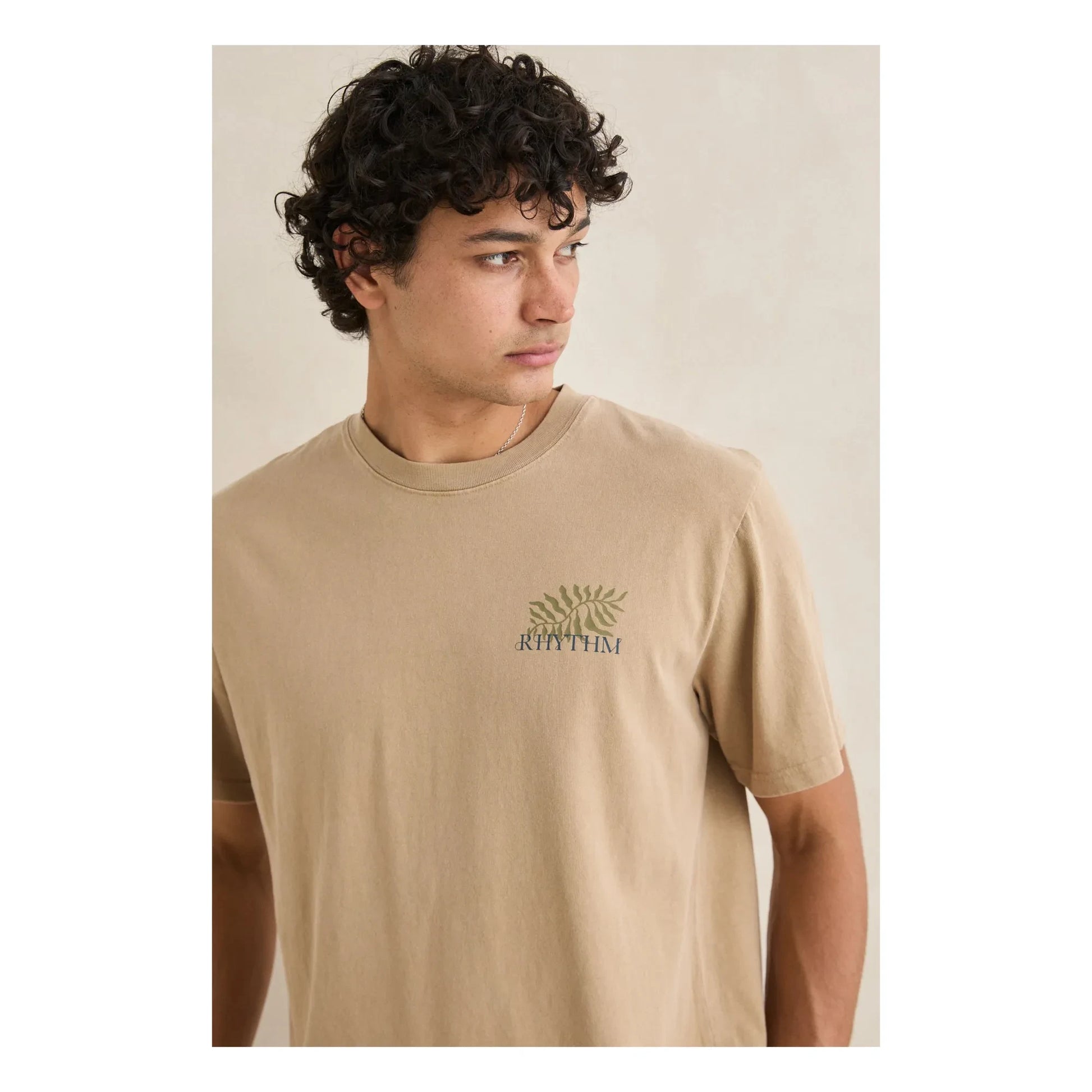 Rhythm - Botanical Vintage T-shirt | Dark Beige